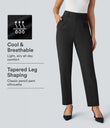 Halara Flex™ High Waisted Pocket Solid Work Tapered Pants - Black