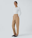 Halara Flex™ High Waisted Pocket Solid Work Tapered Pants - Cartouche