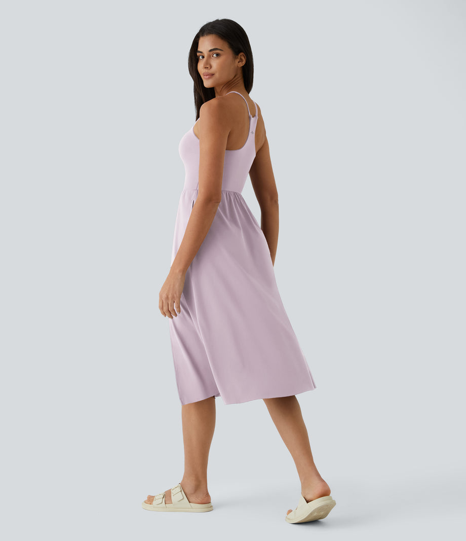 Everyday Midi Chill Dress-La Land - Pink Purple