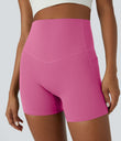 Halara UltraSculpt™ High Waisted Tummy Control Side Pocket Shaping Training Biker Shorts 5'' - Pink Power