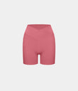 SoftlyZero™ Plush High Waisted Crossover Ruched Yoga Shorts 5'' - Begonia Rouge