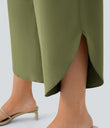 Breezeful™ High Waisted Crossover Quick Dry Resort Pants with Pockets - Sphagnum