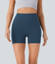 Halara UltraSculpt™ High Waisted Scrunch Butt Lifting Tummy Control Pocket Shaping Workout Biker Shorts 5'' - Majolica Blue