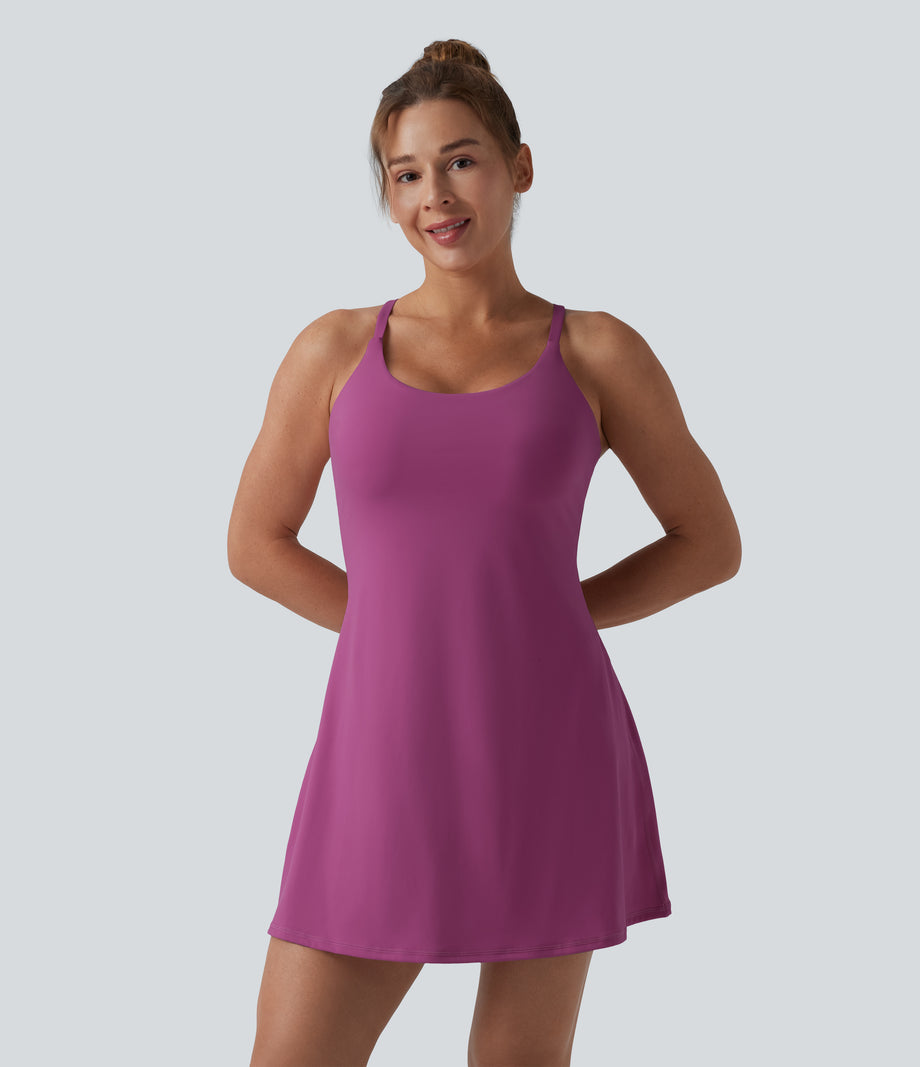Softlyzero™ Plush Backless Active Dress-Easy Peezy Edition DD-F - Ume Purple