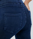 Halara Flex™ High Waisted Pocket Denim Capri Casual Leggings - Midnight Blue Denim