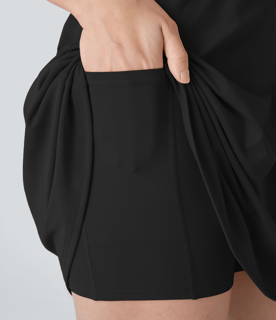SoftlyZero™ Plush Backless Active Dress-Longer Length-Easy Peezy Edition - Black