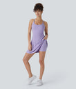 SoftlyZero™ Plush Backless Active Dress - Lavender