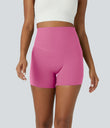 Halara UltraSculpt™ High Waisted Tummy Control Side Pocket Shaping Training Biker Shorts 5'' - Pink Power