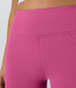 DayStretch High Waisted Pocket Flare Yoga Leggings - Raspberry Rose