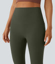 Halara UltraSculpt™ High Waisted Tummy Control Pocket Shaping Yoga Bootcut Leggings - Deep Woodland Green