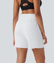 SoftlyZero™ Airy Super High Waisted 2-in-1 Cool Touch Yoga Shorts 7" with Pockets - White