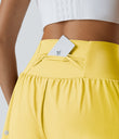 SoftlyZero™ Airy Super High Waisted 2-in-1 Cool Touch Yoga Shorts with Pockets - Goldfinch