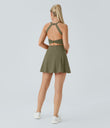 Backless Twisted Active Dress - Withered Green