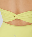 Flare Mini Dance Active Dress-Longer Length - Yellow Pear