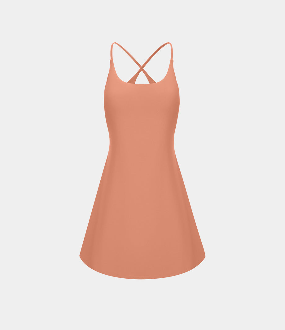 SoftlyZero™ Plush Backless Active Dress - Sun Baked