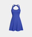 Backless Twisted Active Dress - Aster Blue