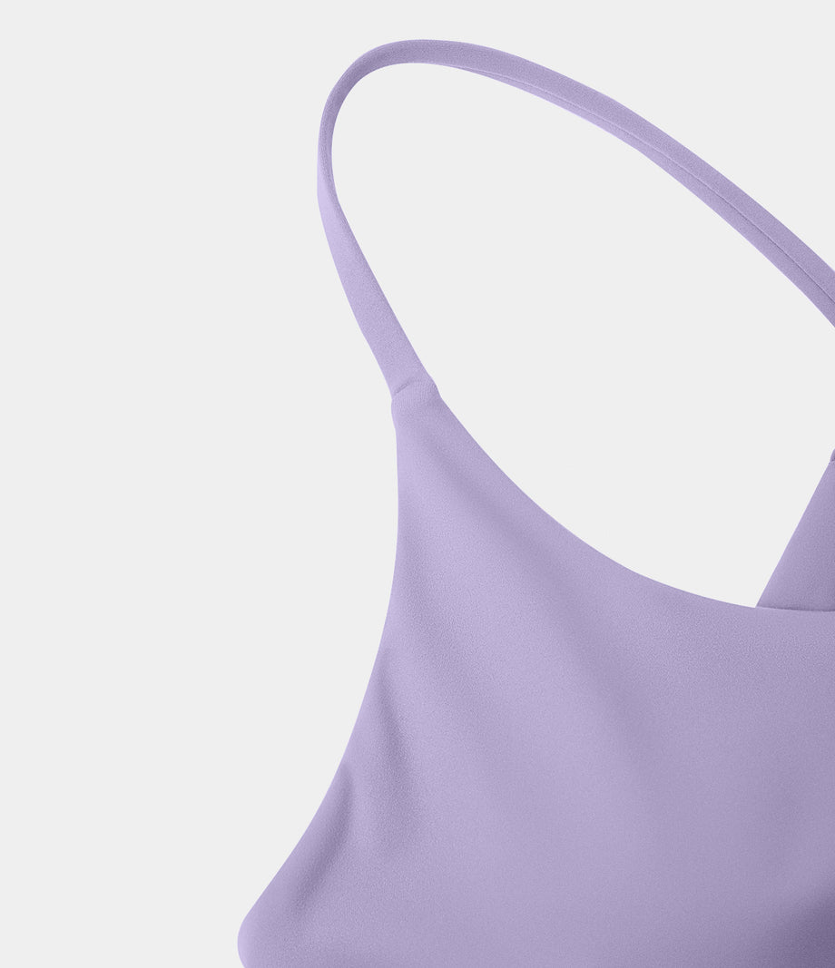 SoftlyZero™ Plush 2-in-1 Pocket Mini Active Dress DD-F Cups - Lavender