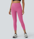 Halara UltraSculpt™ High Waisted Scrunch Butt Lifting Tummy Control Pocket Shaping Capri Training Leggings - Pink Power