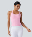SoftlyZero™ Plush Cut Out Yoga Tank Top A-D Cups - Nosegay