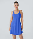 SoftlyZero™ Plush Backless Active Dress-Longer Length-Easy Peezy Edition - Lotus Blue