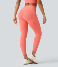 Halara UltraSculpt™ High Waisted Butt Lifting Tummy Control Pocket Shaping Workout Leggings - Fusion Coral