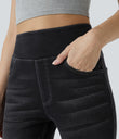 Halara Flex™ High Waisted Pockets Washed Casual Bootcut Jeans - Carbon Paint Denim
