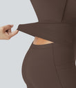 SoftlyZero™ Airy Backless Twisted Cool Touch Dance Active Dress-Easy Peezy Edition - Chocolate Martini