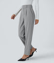 Halara Flex™ High Waisted Pocket Solid Work Tapered Pants - Quarry