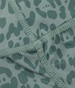 High Waisted Pocket Running Biker Shorts - Green Leopard Print