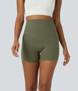 Halara UltraSculpt™ High Waisted Tummy Control Side Pocket Shaping Training Biker Shorts 5'' - Grass Grey Green