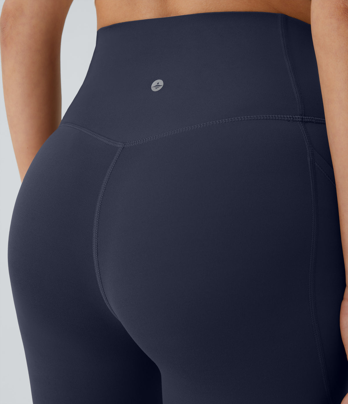 Halara UltraSculpt™ High Waisted Tummy Control Pocket Shaping Training Capri Leggings - Mood Indigo