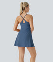 SoftlyZero™ Plush Backless Active Dress - Dark Turquoise