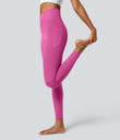SoftlyZero™ Crossover Pocket Plain Leggings-UPF50+ - Fedora Red Purple