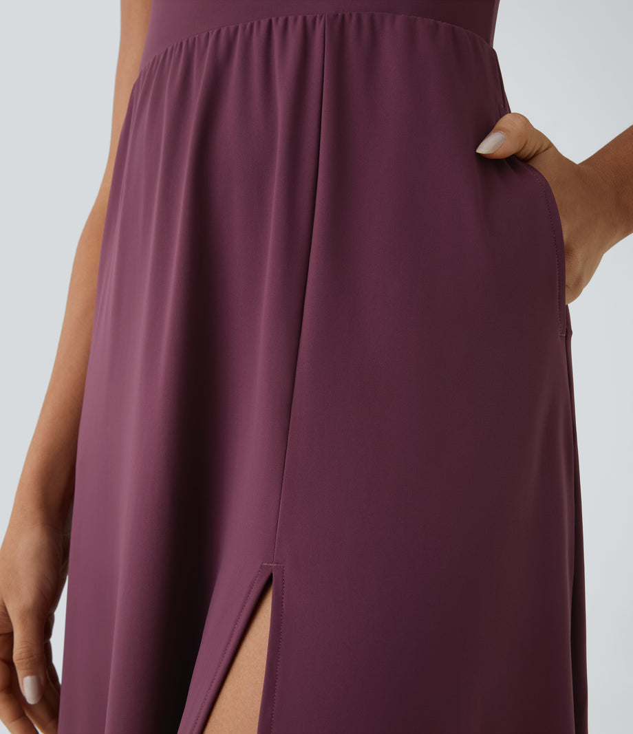 Everyday Midi Chill Dress-La Land - Fig