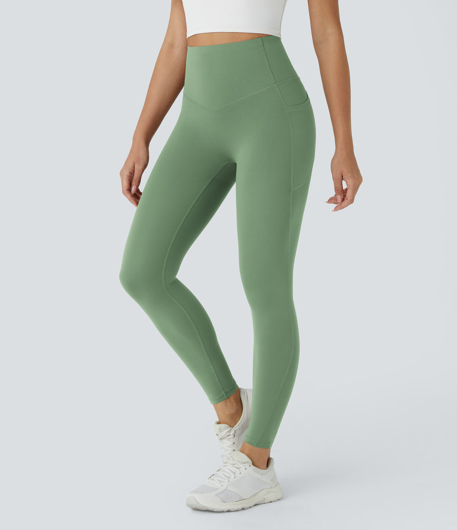 Halara UltraSculpt™ High Waisted Butt Lifting Tummy Control Pocket Shaping Workout Leggings - Kashmir