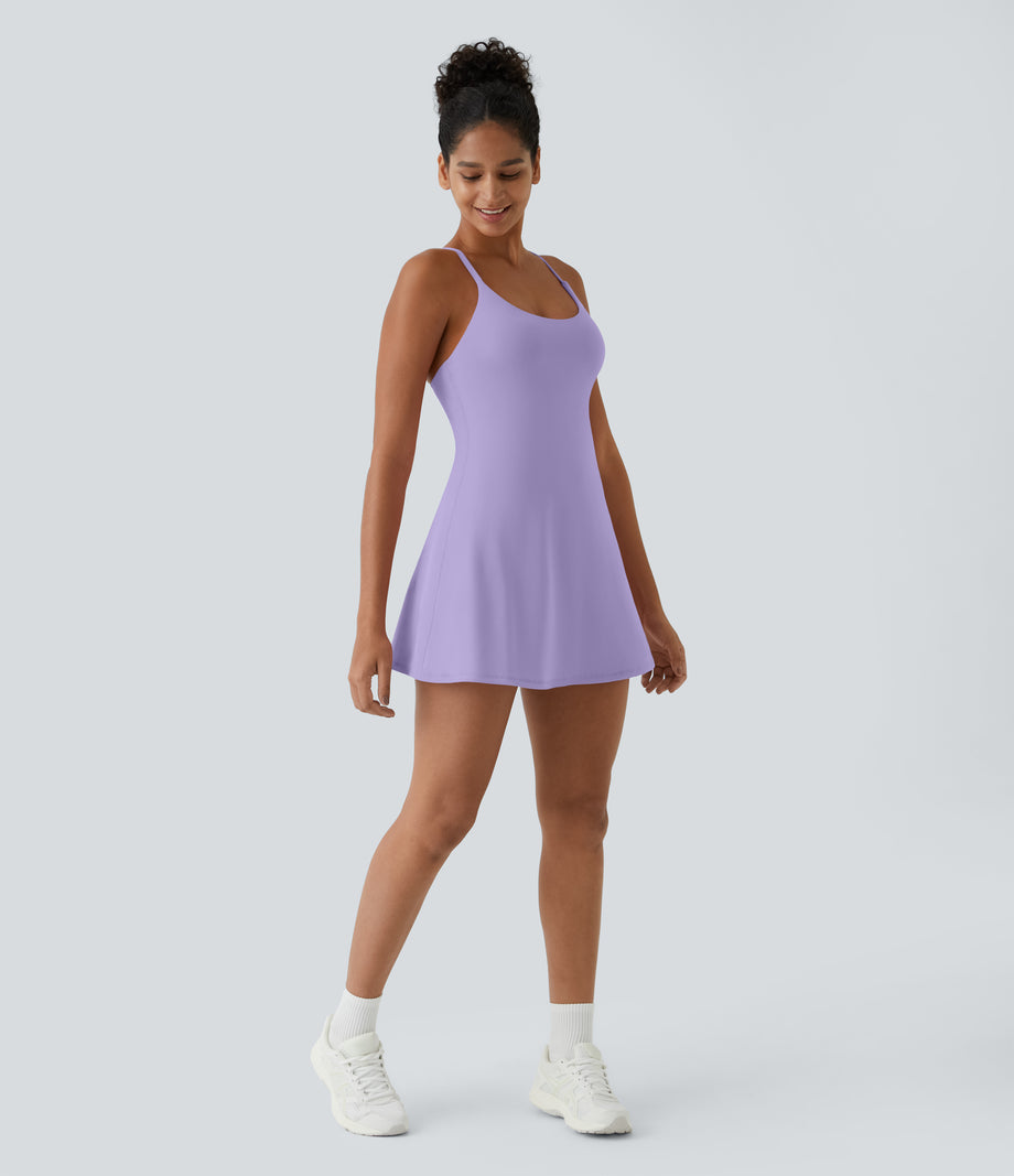 SoftlyZero™ Plush Backless Active Dress-Easy Peezy Edition - Lavender