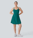 SoftlyZero™ Plush Backless Active Dress-Longer Length-Easy Peezy Edition - Quetzal Green