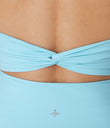 SoftlyZero™ Airy Backless Twisted Flare Low Support Dance Active Dress-Longer Length-Easy Peezy Edition A-D Cups - Spun Sugar