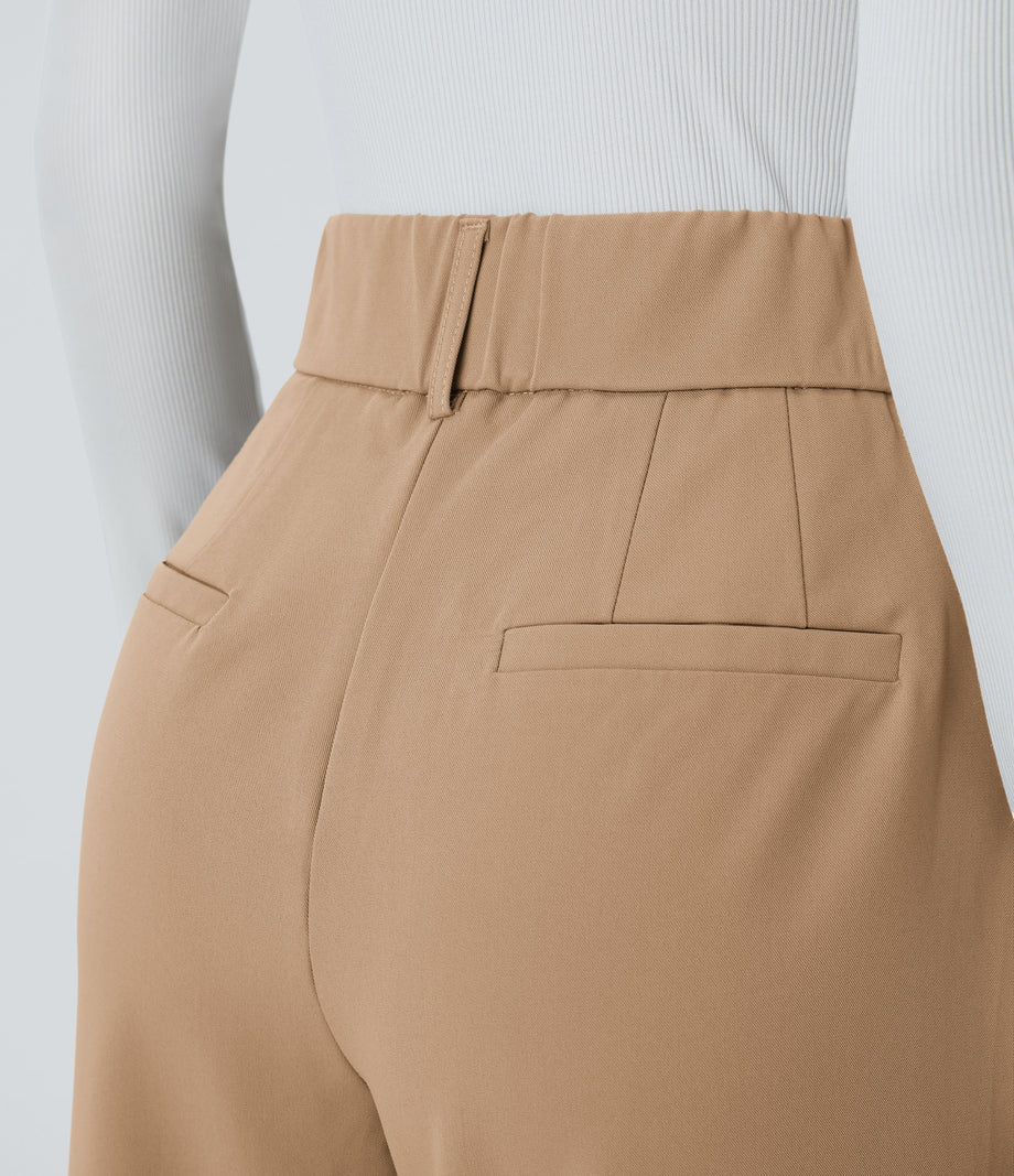 Halara Flex™ High Waisted Pocket Solid Work Tapered Pants - Cartouche
