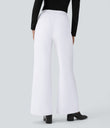 Halara Flex™ DayStretch High Waisted Pocket Work Flare Pants - White