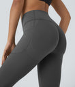 Halara UltraSculpt™ High Waisted Scrunch Butt Lifting Tummy Control Pocket Shaping Capri Training Leggings - Volcanic Ash