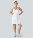 SoftlyZero™ Plush Backless Active Dress-Longer Length-Easy Peezy Edition - White