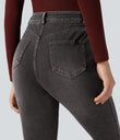 Halara Flex™ High Waisted Casual Skinny Jeans with Pockets - Poppy Seed Denim