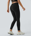 Patitoff™ 2.0 Pet Hair Resistant High Waisted Crossover Side Pocket Yoga Leggings - Black