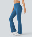 Halara UltraSculpt™ High Waisted Scrunch Butt Lifting Tummy Control Pocket Shaping Yoga Bootcut Leggings - Vallarta Blue
