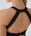 Backless Twisted Active Dress - Black