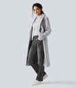 Halara Flex™ High Waisted Pockets Washed Casual Bootcut Jeans - Charcoal Black Denim