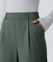 Halara Flex™ DayStretch High Waisted Pocket Work Flare Pants - Deep Aquamarine