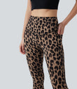 Halara UltraSculpt™ Leopard Print High Waisted Tummy Control Yoga Leggings with Pockets - Toffee Leopard