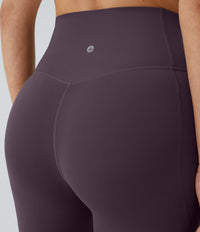 Halara UltraSculpt™ High Waisted Tummy Control Pocket Shaping Training Capri Leggings - Night's Purple